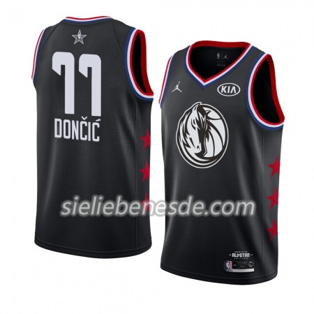 Herren NBA Dallas Mavericks Trikot Luka Doncic 77 2019 All-Star Jordan Brand Schwarz Swingman
